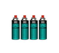 Pack 4 Bouteilles de gaz Butane 250g Cartouche gaz Camping Compacte Encliquetable Réchaud Désherbeur Barbecue