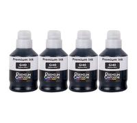Pack 4 Bouteilles encre GI-40 GI-41 GI-490 Noir compatible pour Canon Haute capacité 135ml