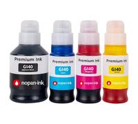 Pack 4 Bouteilles encre GI-40 GI-41 Noir Couleurs compatible pour Canon Haute capacité
