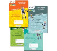 Pack 4 cahiers "pour réussir au collège" : n°1-2-3-4