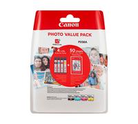 Canon Pack économique cartouches d'encre à haut rendement CLI-581XL BK/C/M/Y + papier photo