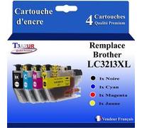 Pack 4 Cartouches compatibles Brother LC3213XL pour Brother DCP-J772DW, J774DW, MFC-J890DW, J895DW - T3AZUR G