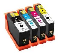Pack 4 cartouches d'encre N° 100 XL Bk / C/ M/ Y pour imprimante Lexmark S 405 Pack G