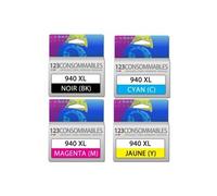 Pack 4 cartouches HP 940XL (BK+C+M+Y)