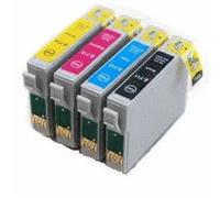 Pack 4 Cartouches T0715 générique Epson C13T07154010 Noir Cyan Magenta Jaune 4 x 14 ml
