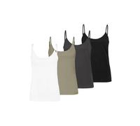 Pack 4 débardeurs femme Jersey ajustables Basic Shirt