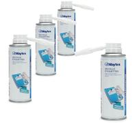 Pack 4 Décolle Étiquettes Waytex 200ml - Pour étiquettes, colle, résine - Pinceau diffuseur, enlève résidus de colle - Efficace sur métal, plastique, verre, alu, stratifié