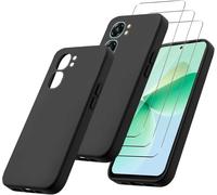 Pack 4 En 1 Coque Tpu Souple Noire + 3 Verres Trempés 0,33 Mm 9h Compatible Oukitel C58 / C58 Pro (6,7 Pouces) - Protection Anti-Choc