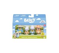 Bluey Coffret 4 figurines Voyage en Famille – articulées 6 cm (Bingo, Bandit, Chilli)