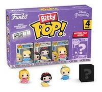 Funko Bitty Pop Disney Princesses Pack 4 Cendrillon/Blanche Neige/Aurora/Figurine Mystérieuse