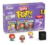 Funko Bitty Pop Disney Princesses Pack 4 Raiponce/Mérida/Moana/Figurine Mystérieuse