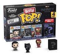 Funko Bitty Pop! Marvel - Loki 4PK - Loki, Black Panther, Iron Man (VII) et Une Mini-Figurine Mystère en Surprise - 2.2 Cm - Marvel Comics Collectionnable - Étagère Empilable Incluse
