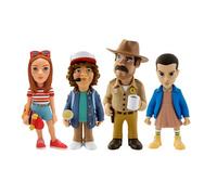 Minix Collectible Figurines – Pack de 4 figurines Stranger Things : Eleven, Dustin, Hopper, Max
