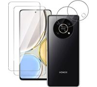 Pack 4 Films En Verre Trempé Pour Honor Magic4 Lite 5g - 2 Pour Écran + 2 Pour Objectif Arrière, 0,33 Mm 9h, Anti-Poussière Et Anti-Traces