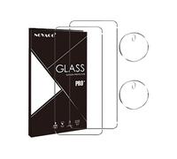 NOVAGO compatible avec Realme 12+ 5G/Realme 12 Plus 5G/Realme 12 4G - Pack de 4 films en verre trempé résistant anti choc et anti explosion, deux verres pour écran et deux verres pour objectif