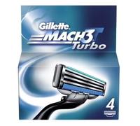 Lot 4 Lames GILLETTE MACH3 TURBO Aloe + Vit.E Lot Recharge Rasoir Gilette Match+
