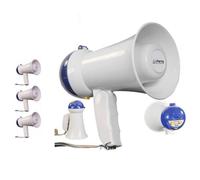 Enceintes, baffle et amplis DJ Party Light & Sound Pack de 4 Mégaphones puissants, compact et léger PARTY-MEGACUP + Mémoire interne avec musique préenregistrée