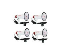 Pack 4 Mégaphones rechargeables 35W LTC MEGA35USB SD USB AUX Portée 500m - Haut parleurs Bar Manifestation Fête Supporter Sport