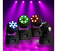 Pack 4 Minis LYRES BEAM 18LED RVB PROJECTEUR DMX