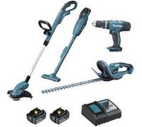 Pack 4 Outils 18 V 2X3 Ah Makita DLX4093 (DHP453+DUH523+DUR181+DUL180) G