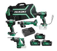 Pack 4 outils sans fil 18V (3x5.0 Ah) avec sac - HIKOKI KC18DEWHZ