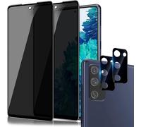 Pack 4 Pièces Film Verre Trempé Confidentialité + Protection Caméra Pour Samsung Galaxy S20 Fe ¿ 2 Films Écran Vie Privée + 2 Films Objectifs 9h Anti-Rayures Anti-Poussière