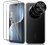 Pack 4 Pièces Verre Trempé Pour Honor Magic 7 Pro 5g - 2 Protège-Écrans 3d + 2 Protège-Caméras Arrière, 9h Anti-Rayures Hd Oléophobe, Installation Sans Bulles