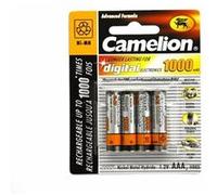 Camelion Piles rechargeables AAA (HR03) NiMH 1000 mAh - Pack de 4