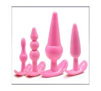 Pack 4 plugs anal rose