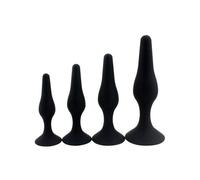 Pack 4 plugs anal silicone