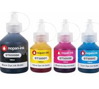 Pack 4 Recharge Encre BT5000 BT6000 BTD60 Bouteille Compatible pour Brother DCP T300 T500W T700W MFC T800W Noirs et Couleurs Haute capacité 100 ML