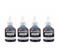 Pack 4 Recharge encre BT5000 BT6000 BTD60 compatible pour Brother Noir Haute capacité 100 ml