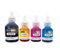 Pack 4 Recharge encre BT5000 BT6000 BTD60 compatible pour Brother Noirs et Couleurs Haute capacité 100 ml