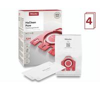 Miele Sacs aspirateur HyClean Pure FJM – 80% matières recyclées – Pack de 4 Rouge