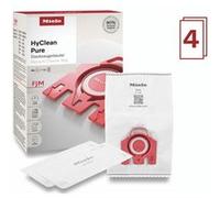 Miele Sacs aspirateur HyClean Pure FJM – 80% matières recyclées – Pack de 4 Rouge
