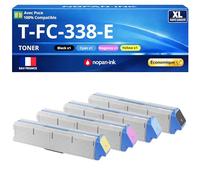 Pack 4 Toner 45536416 45536415 45536414 45536413 Compatible pour OKI 931 Noir et Couleurs Haute capacité avec Puce 24000 Pages