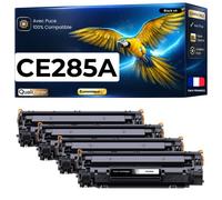 Pack 4 Toner CE285A 85A CE 285A compatible pour HP LaserJet Noir Haute capacité avec puce 2000 pages