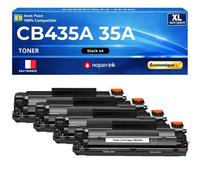 Pack 4 Toner CE285A 85A CE 285A compatible pour HP LaserJet Noir Haute capacité avec puce 2000 pages