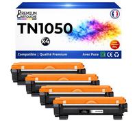 Pack 4 Toner TN-1050 TN 1050 compatible pour Brother Noir Haute capacité avec puce 1000 pages