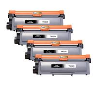 Pack 4 Toner TN2320 TN2310 compatible pour Brother Noir Haute capacité avec puce 2600 pages