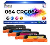 Pack 4 Toners 064 CRG-064 compatibles pour Canon Multicolor 13 000 Pages