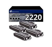 Pack 4 toners compatible BROTHER TN-2220 XL noir