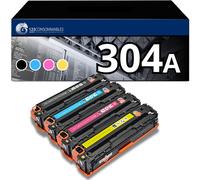 Pack 4 toners compatible HP 304A