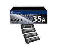 Pack 4 Toners compatible HP 35A noir