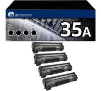 Pack 4 Toners compatible HP 35A noir