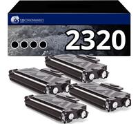 Pack 4 Toners compatibles BROTHER TN-2320 noir