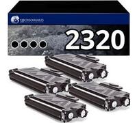 Pack 4 Toners compatibles BROTHER TN-2320 noir Noir G