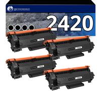 Pack 4 toners compatibles BROTHER TN-2420 noir