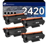 Pack 4 toners compatibles BROTHER TN-2420 noir