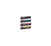 Pack 4 toners compatibles pour HP 125A HP CB540A CB541A CB542A CB543A